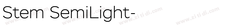 Stem SemiLight字体转换